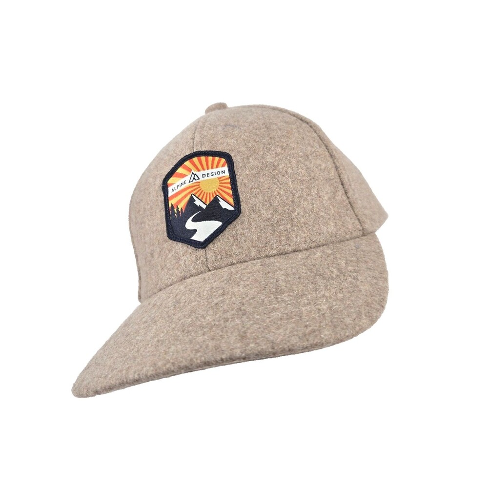 Alpine Design Melton Mountain Patch Hat Men’s Tan Wool Strap back New